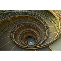Портреты картины репродукции на заказ - Спиральная лестница - Фотообои архитектура|Италия