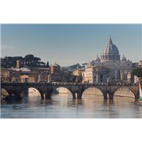 Портреты картины репродукции на заказ - Мост Святого Ангела в Риме - Фотообои архитектура|Италия