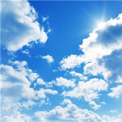 Солнце в облаках - Фотообои Небо - Модульная картины, Репродукции, Декоративные панно, Декор стен