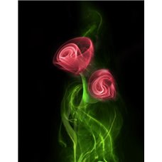 Картина на холсте по фото Модульные картины Печать портретов на холсте Дымовые розы - Фотообои Арт