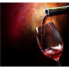 Картина на холсте по фото Модульные картины Печать портретов на холсте Вино в бокале - Фотообои Еда и напитки|вино