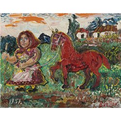 Красная лошадь