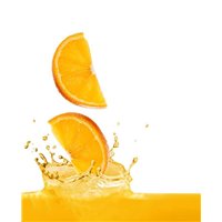 Дольки апельсина и сок - Фотообои Еда и напитки|напитки