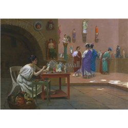 Краска вносит жизнь в скульптуру