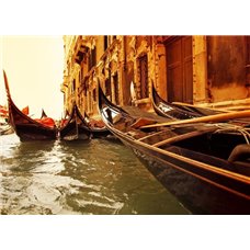 Картина на холсте по фото Модульные картины Печать портретов на холсте Венеция, гондолы - Фотообои Старый город|Италия