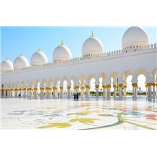 Картина на холсте по фото Модульные картины Печать портретов на холсте Мечеть Шейха Зайда - Фотообои архитектура|Восток