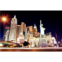 Статуя Свободы, Лас-Вегас - Фотообои Современный город|Ночной город - Модульная картины, Репродукции, Декоративные панно, Декор стен