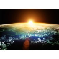 Восход солнца на Земле - Фотообои Космос|Земля