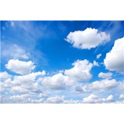 Облака в голубом небе - Фотообои Небо - Модульная картины, Репродукции, Декоративные панно, Декор стен