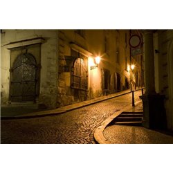 Ночная улица - Фотообои Старый город|Испания - Модульная картины, Репродукции, Декоративные панно, Декор стен