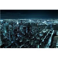 Вид на ночной Нью-Йорк - Фотообои Современный город|Манхэттен