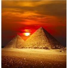 Картина на холсте по фото Модульные картины Печать портретов на холсте Красный закат в Египте - Фотообои Закаты и рассветы