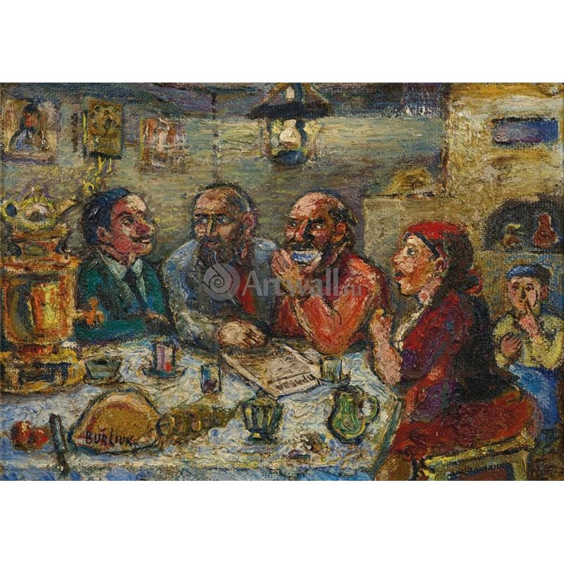 За чаем