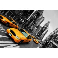 Картина на холсте по фото Модульные картины Печать портретов на холсте Такси - Фотообои Современный город|Нью-Йорк