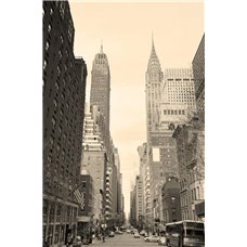 Картина на холсте по фото Модульные картины Печать портретов на холсте Улица в Нью-Йорке - Фотообои архитектура