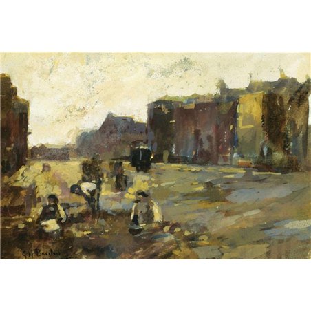 Дорожники на улице Рокин, Амстердам
