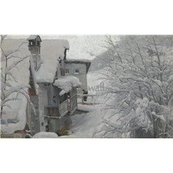 Деревня зимой