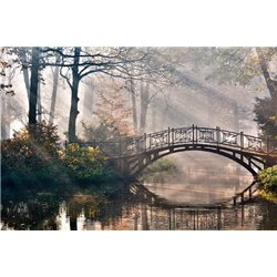 Мост над рекой - Фотообои природа|осень - Модульная картины, Репродукции, Декоративные панно, Декор стен
