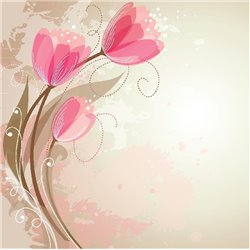 Три тюльпана - Фотообои цветы|тюльпаны - Модульная картины, Репродукции, Декоративные панно, Декор стен