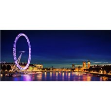 Картина на холсте по фото Модульные картины Печать портретов на холсте Ночной Лондон - Фотообои Современный город|Англия