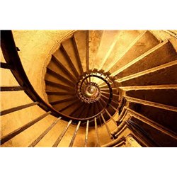 винтовая лестница - Фотообои архитектура|Италия - Модульная картины, Репродукции, Декоративные панно, Декор стен