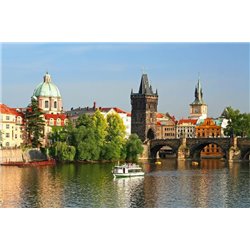 Вид на Прагу - Фотообои Старый город|Прага - Модульная картины, Репродукции, Декоративные панно, Декор стен
