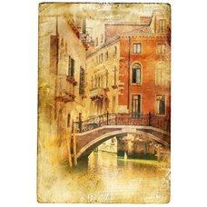 Картина на холсте по фото Модульные картины Печать портретов на холсте Мост в Венеции - Фотообои винтаж