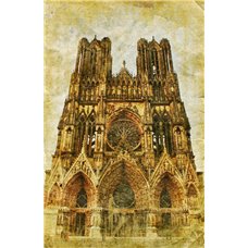Картина на холсте по фото Модульные картины Печать портретов на холсте Собор Парижской Богоматери во Франции - Фотообои винтаж|Прованс