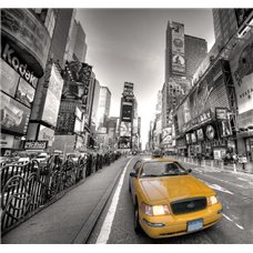 Картина на холсте по фото Модульные картины Печать портретов на холсте Желтое такси - Фотообои Современный город|Нью-Йорк
