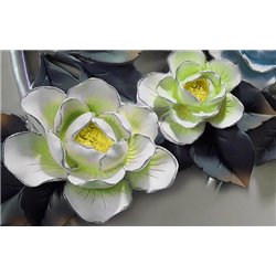 Цветы с напылением - 3D фотообои|3D цветы