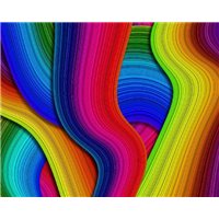 Изгибы линий - Фотообои Яркие краски