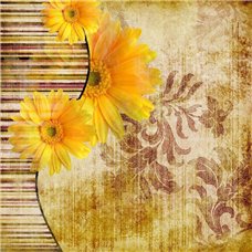 Картина на холсте по фото Модульные картины Печать портретов на холсте Желтые цветы - Фотообои цветы|другие