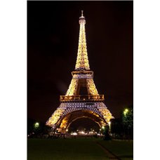 Картина на холсте по фото Модульные картины Печать портретов на холсте Ночная башня - Фотообои архитектура|Париж