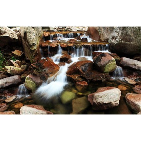 Маленький водопад - 3D фотообои|3Д обои для зала