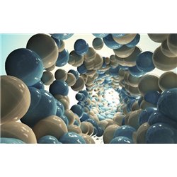 Глянцевые шары - 3D фотообои|3D расширяющие пространство