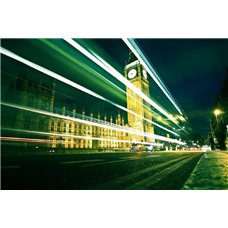 Картина на холсте по фото Модульные картины Печать портретов на холсте Ночной Биг Бен - Фотообои архитектура|Лондон