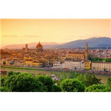 Картина на холсте по фото Модульные картины Печать портретов на холсте Панорама города, Италия - Фотообои архитектура|Италия