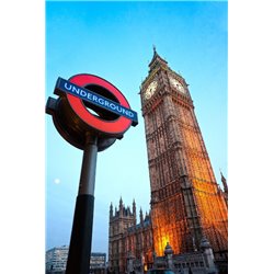 Лондонская подземка - Фотообои архитектура|Лондон - Модульная картины, Репродукции, Декоративные панно, Декор стен