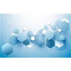 Композиция из шестиугольников - 3D фотообои|3D фигуры