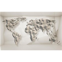 Объёмная 3d карта - 3D фотообои|3Д обои для зала