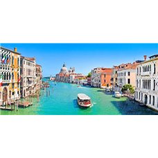 Картина на холсте по фото Модульные картины Печать портретов на холсте Прогулка по каналу - Фотообои архитектура|Венеция