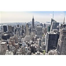 Картина на холсте по фото Модульные картины Печать портретов на холсте Нью-Йорк - вид сверху - Фотообои Современный город|Нью-Йорк