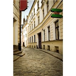 Пустые улицы Риги - Фотообои Старый город - Модульная картины, Репродукции, Декоративные панно, Декор стен