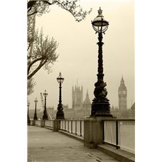 Картина на холсте по фото Модульные картины Печать портретов на холсте Мостовая Лондона - Черно-белые фотообои