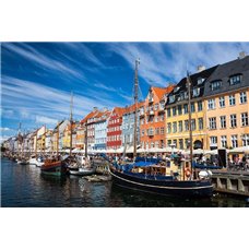 Картина на холсте по фото Модульные картины Печать портретов на холсте Копенгаген - Фотообои архитектура
