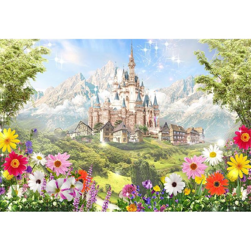 Замок у гор - Фотообои детские