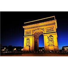 Картина на холсте по фото Модульные картины Печать портретов на холсте Триумфальная арка - Фотообои архитектура|Париж