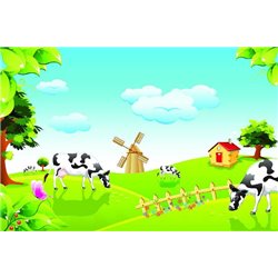 Коровы - Фотообои детские|универсальные - Модульная картины, Репродукции, Декоративные панно, Декор стен