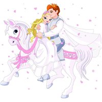 На лошади - Фотообои детские|принцессы и феи
