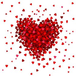 Сердце из сердец - Фотообои Романтик - Модульная картины, Репродукции, Декоративные панно, Декор стен